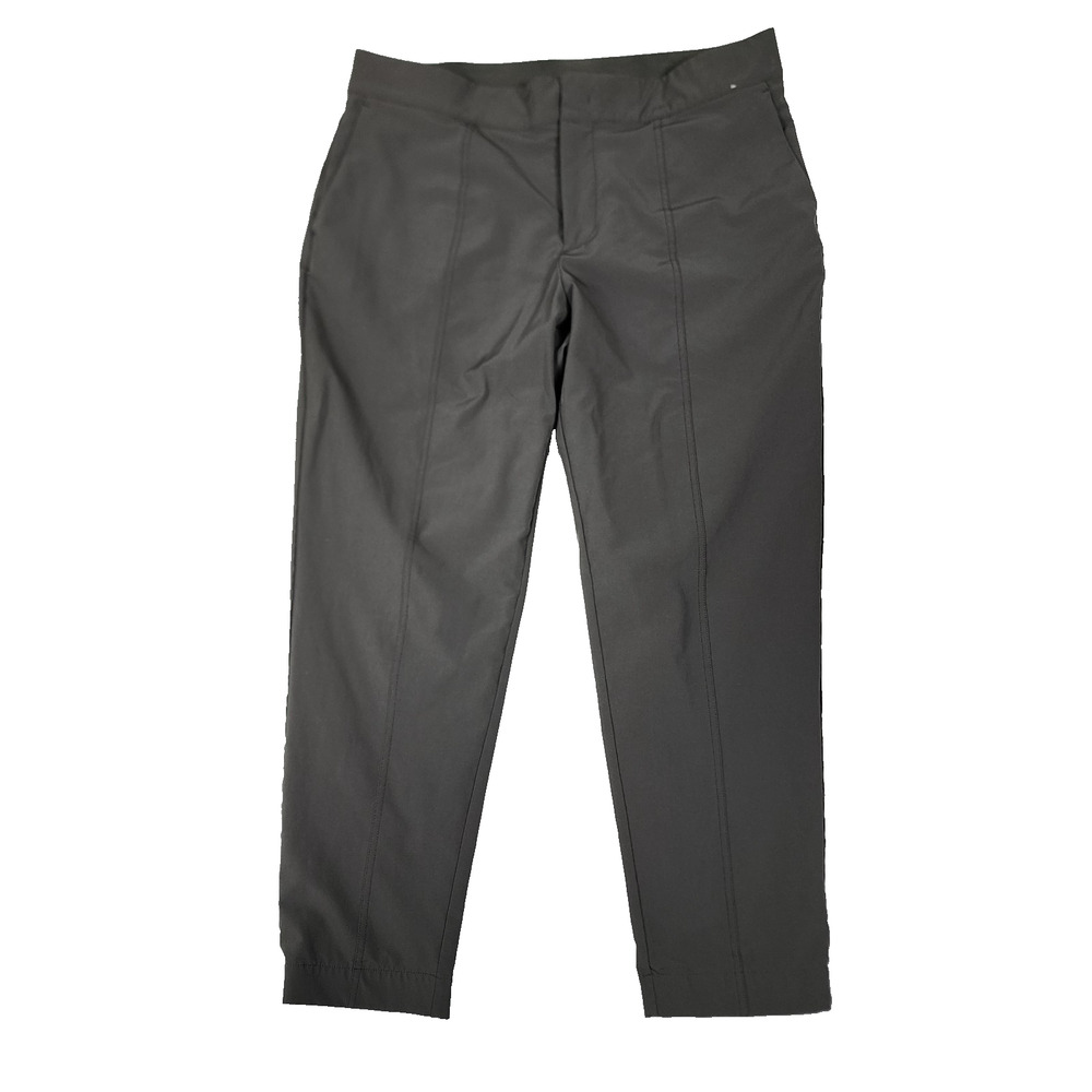 Mondetta Womens Pants Size 14 Gray Olive Stretch Tailored Straight Leg